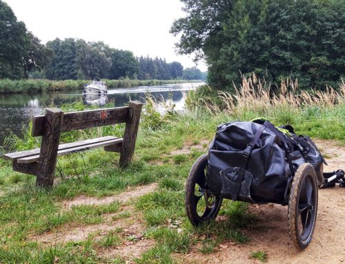 Alte Salzstraße von Lüneburg nach Travemünde: Lauf mit Pilgerwagen